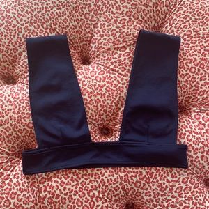 Navy blue Free People bathing suit top